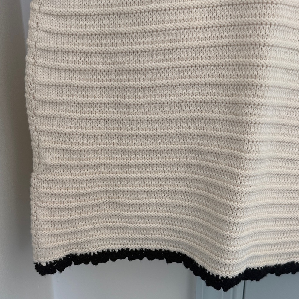 Doen Millicent Dress - Size Small - 100% Cotton - Cream / Black - NWT - Picture 9 of 13